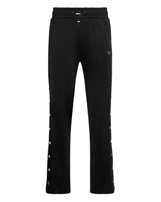 Pantaloni Sportivi di Philipp Plein in Black da Uomo