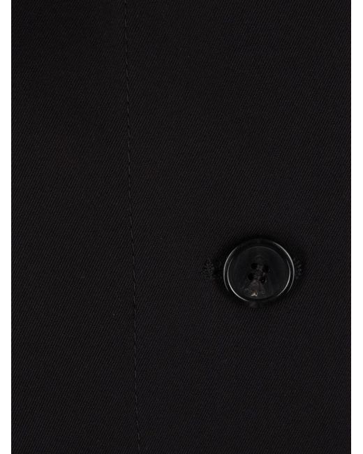 Loewe Black Hooded Button-Fastening Jacket