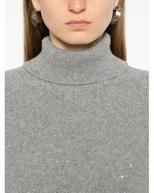 Peserico スパンコール ドレス Gray