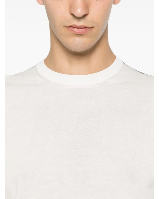 VELA SHOP White Short-Sleeve Crew-Neck Sweater for men