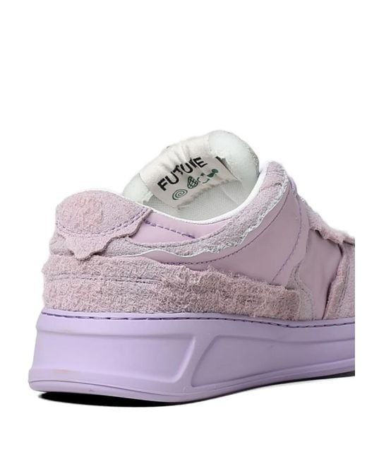 MSGM Purple Logo Sneakers for men