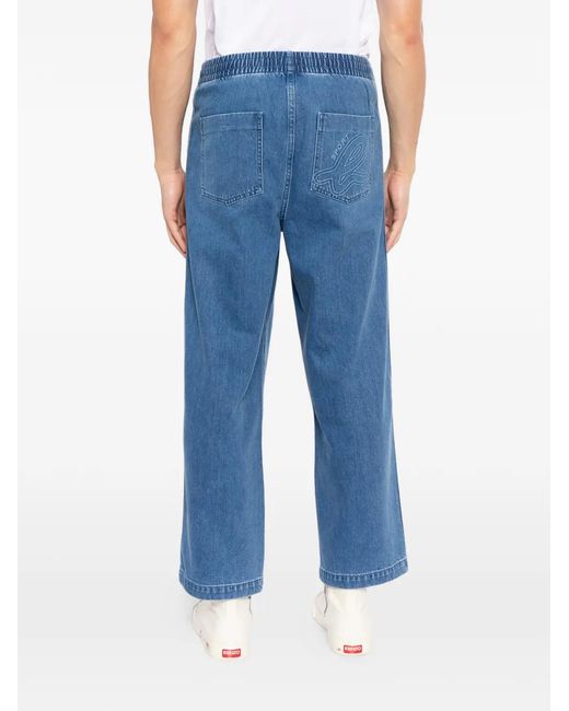 SPORT b. by agnès b. Blue Easy Wide-Leg Trousers for men