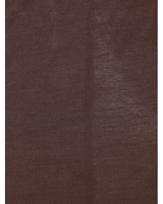 Rick Owens Brown One-Shoulder Top