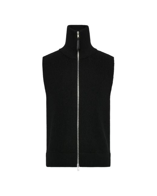 Maison Margiela Black Four Stitches Waistcoat for men