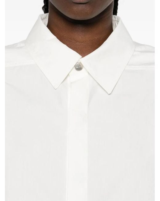 Camicia Crop di Rick Owens in White