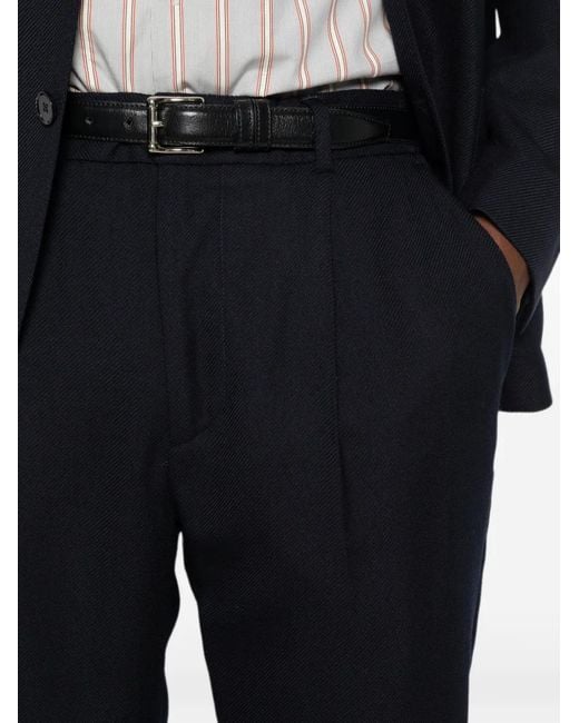 Luigi Bianchi Black Single-Breasted Notch-Lapel Suit for men