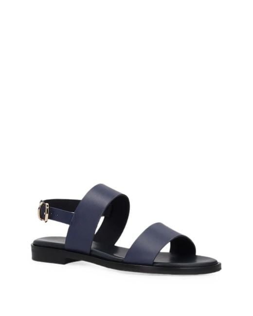 Frau Blue Double-Strap Sandals