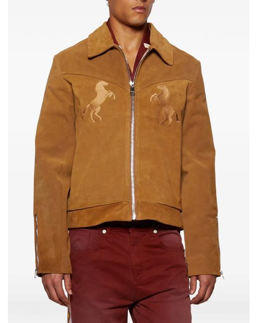United Rivers Natural Horse-Embroidery Jacket for men