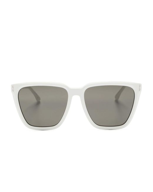 Isabel Marant Gray Logo-print Square-frame Sunglasses