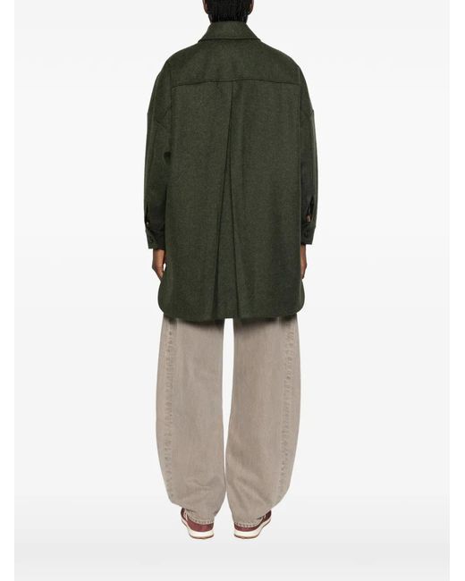 Schneiders Green Button-Fastening Single Breasted Coat