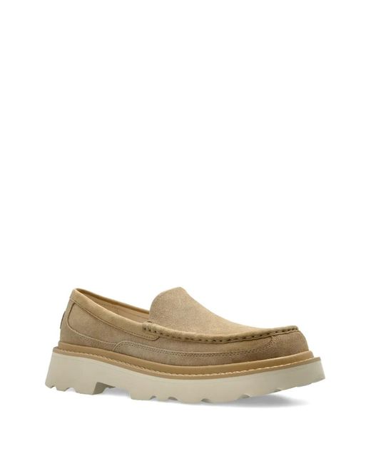 Ugg Natural Ascot Platform Suede Loafers for men