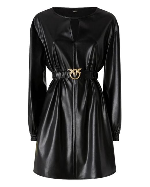 Pinko Love Birds ミニドレス Black