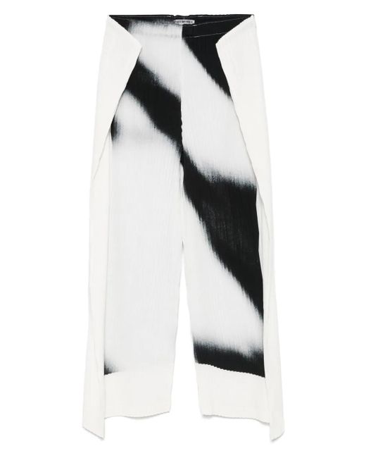 Issey Miyake White Shadow Study Trousers