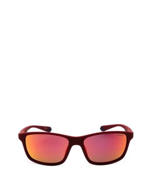 Polaroid Pink Rectangle-Frame Sunglasses for men