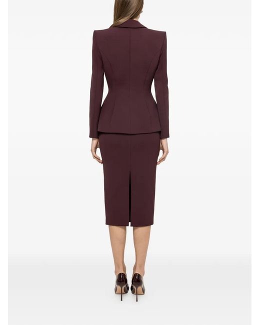 Nissa Red Single-Breasted Blazer