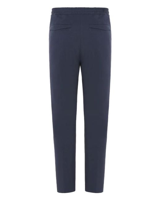 PT Torino Blue Drawstring-Waist Trousers for men