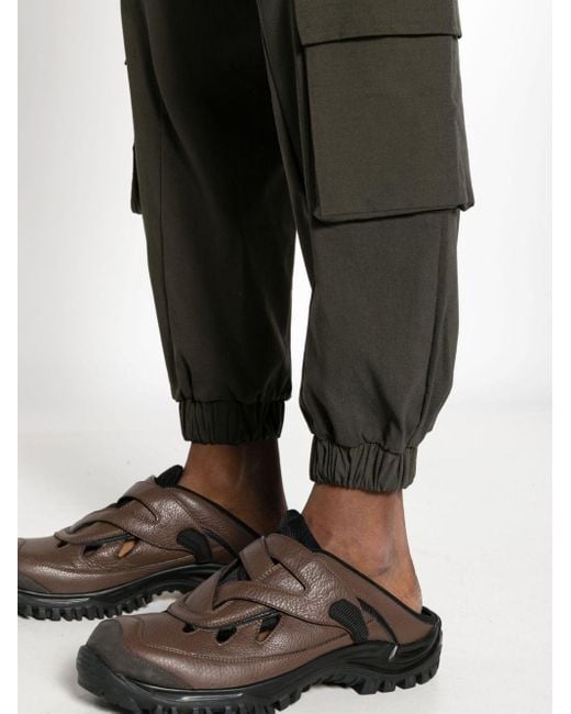 Thom Krom Black Cargo Drop-crotch Trousers for men