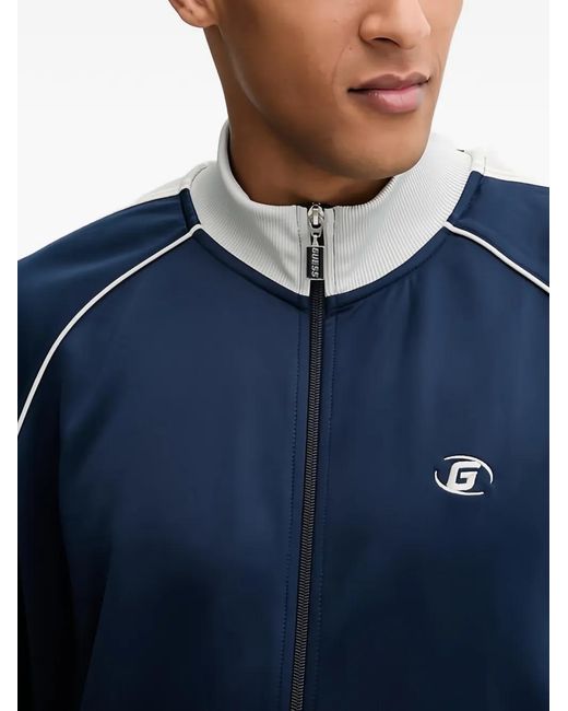 Guess Blue Zip-Up Cardigan for men