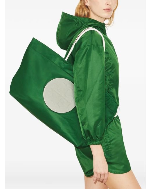 Tory Burch Green Ella Twist Tote