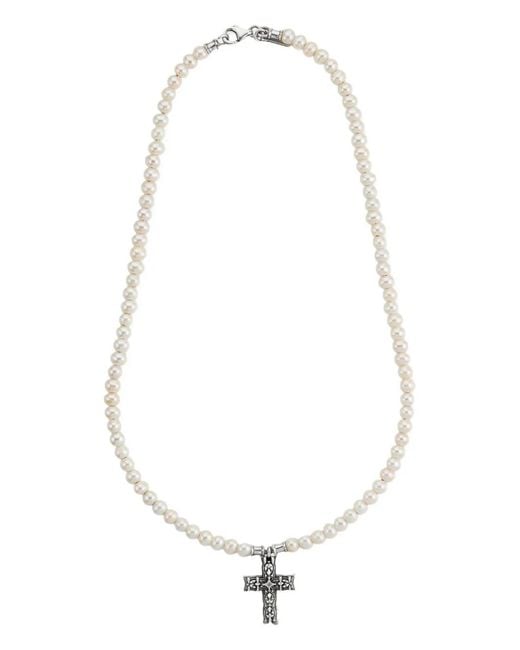 Emanuele Bicocchi White Notre-Dame Pearl Necklace