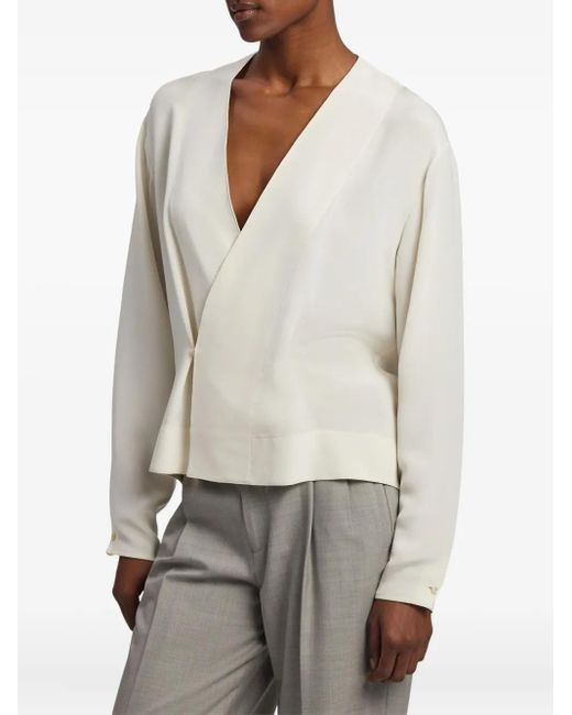 Top A Portafoglio A Maniche Lunghe di Ralph Lauren in White