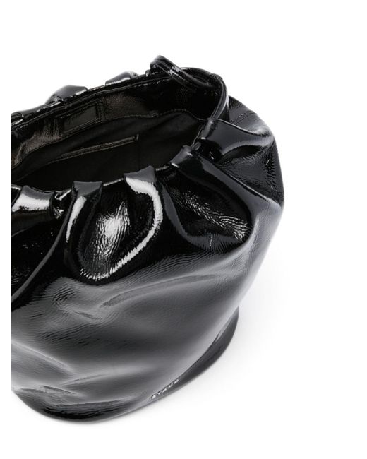 STAUD Valentina Leather Bucket Bag in Black Lyst