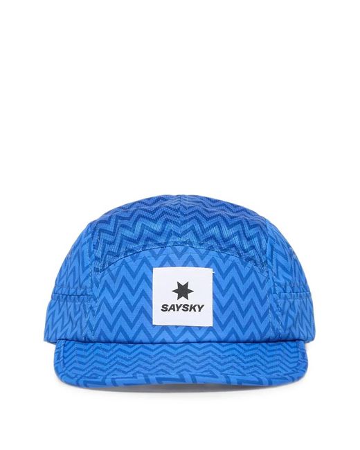 Saysky Blue Combat Zigzag-Print Cap