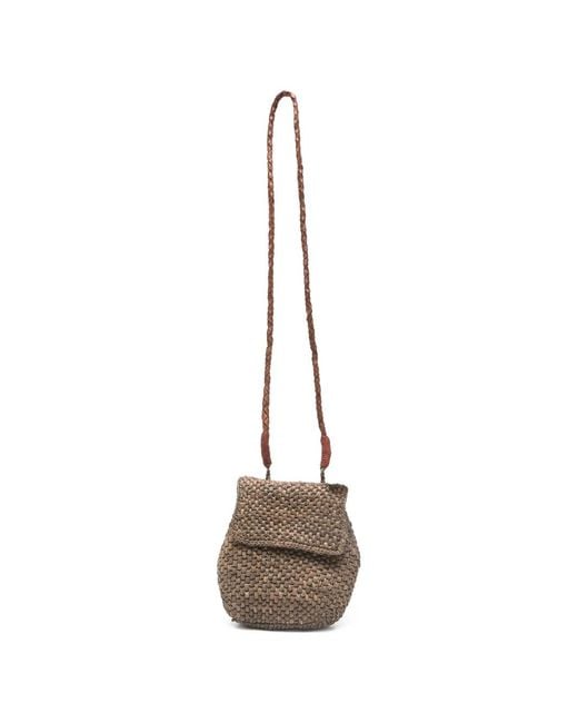 IBELIV White Zaz Woven Cross Body Bag