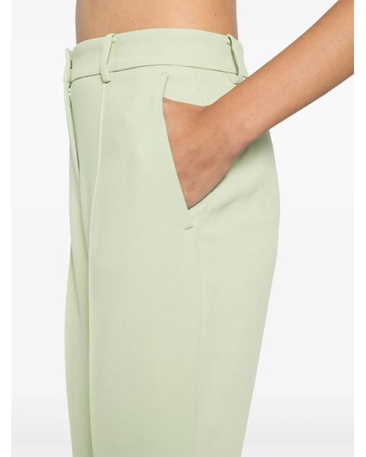 Elie Saab Green Cady Trousers
