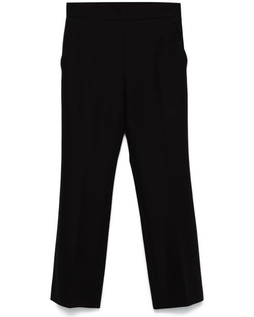 Gucci Black Wool Cropped Trousers
