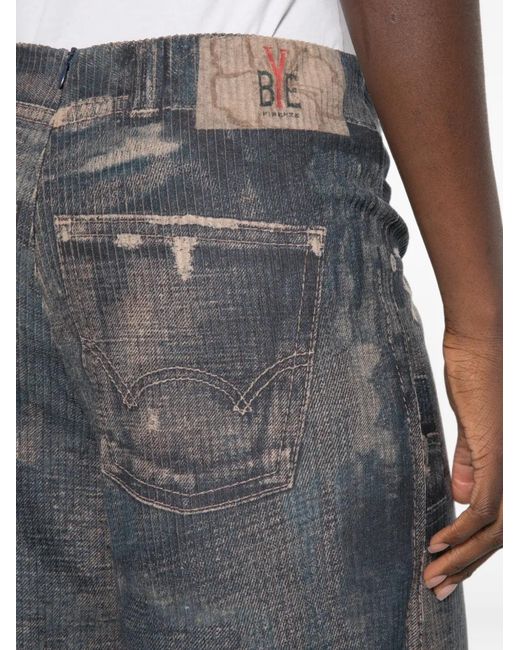 Bye Gray Faded Palazzo Pants