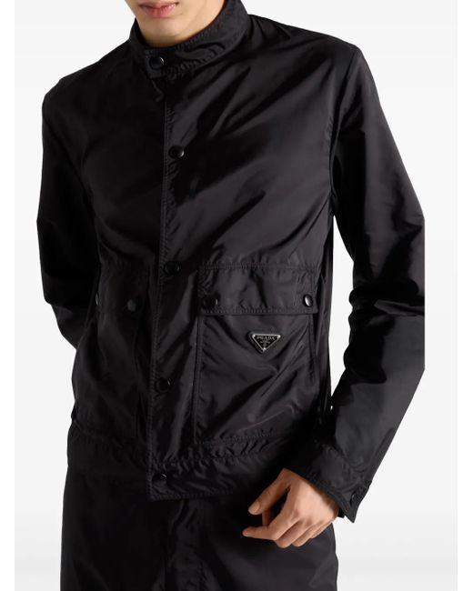 Prada Black Re-Nylon Triangle Jacket for men
