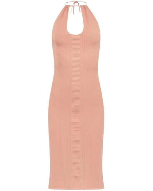 Robe Mi-Longue À Découpes DSquared² en coloris Pink