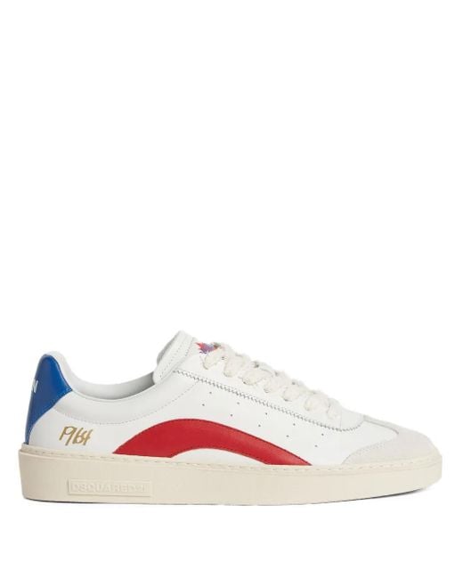 メンズ DSquared² レザースニーカー Pink