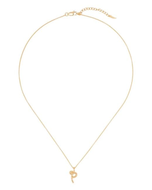 Missoma White Molten Initial Necklace