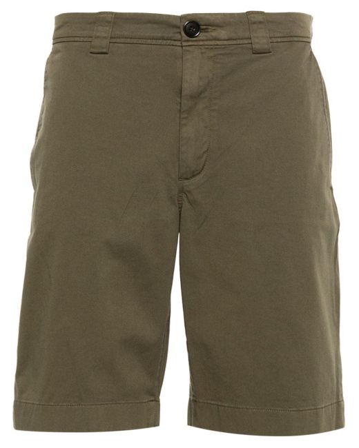 Woolrich Green Garment-dyed Bermuda Shorts for men