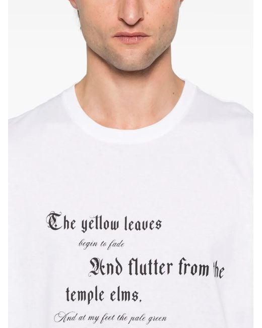 Alexander McQueen White Oversized Cotton T-Shirt For for men