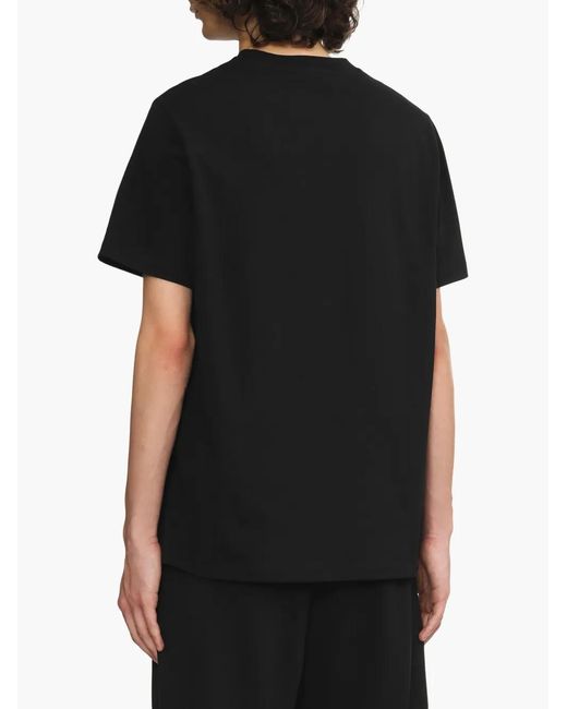 A.P.C. Black Logo-Embroidered T-Shirt for men