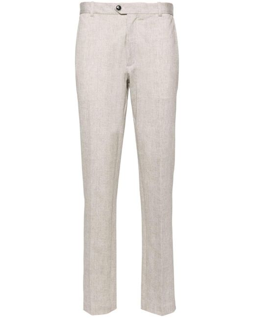 Circolo 1901 Gray Mid-rise Tapered Trousers for men