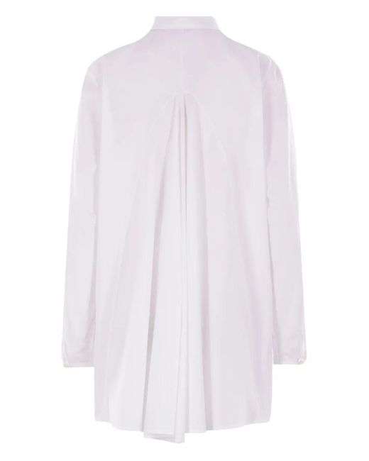 Aspesi White Pleated-Back Shirt