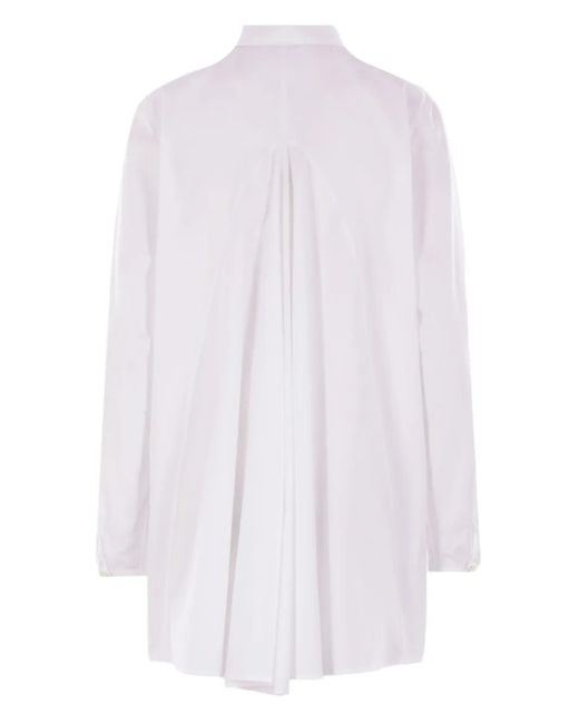 Aspesi White Pleated-Back Shirt