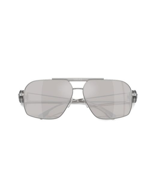 Versace Pilotenbrille mit Medusa in Gray für Herren