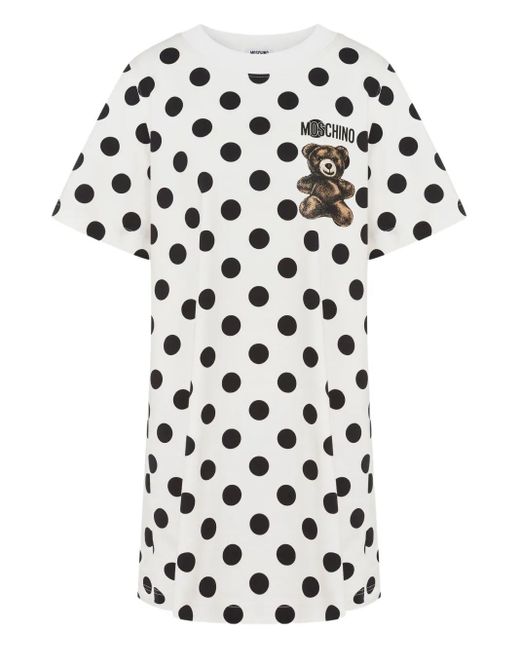 Moschino ポルカドット ミニドレス White