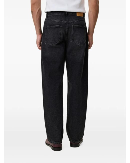 Les Deux Blue Roi Washed-Effect Straight-Leg Jeans for men