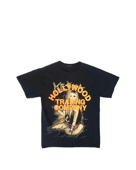 HTC Blue Graphic-Print T-Shirt for men