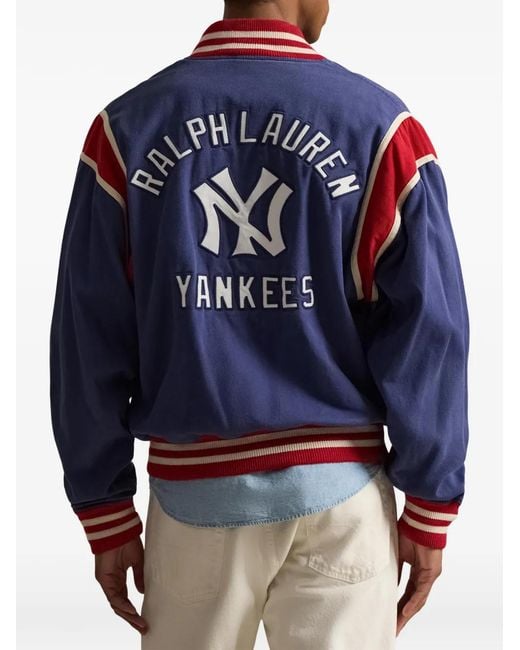 Polo Ralph Lauren メンズ ブルー X Ny Yankees ボンバージャケットの