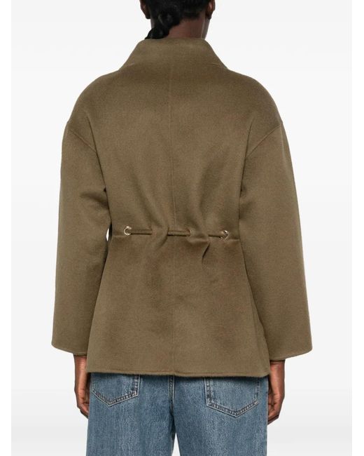 Ba&sh Green Drawstring-Waist Jacket