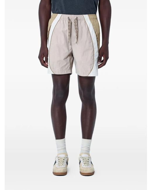 ACHM Natural Delay Contrast-Panel Shorts for men