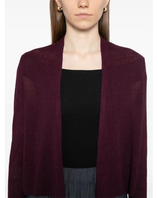 Eileen Fisher Vest Met Enkele Rij Knopen in het Purple