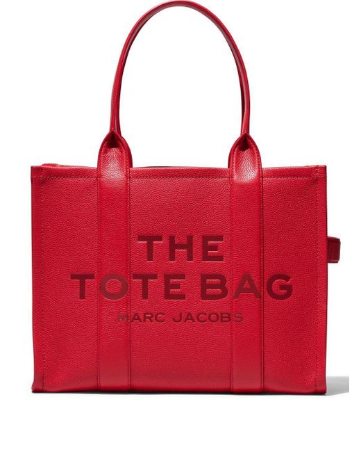 Marc Jacobs The Large Leather Tote Bag in Red | Lyst